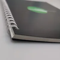 Carnet à spirale simple en gros, bon marché, format B5/B6/A5/A6/A4, en PU, avec logo personnalisé, reliure spirale, pour exercices, cadeau, école, bureau