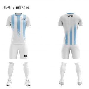 Maillot de football personnalisé, ensemble de maillots de football vintage, impression par sublimation, vêtements de football pour enfants, t-shirt de sport - Product Image 4