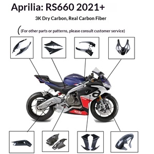 Déstockage d'usine : Carénages de <span class=keywords><strong>moto</strong></span> MXMOTOGP pour Aprilia RS660 2021+ avec carbone sec 3K et aspect fibre de carbone - Product Image 4