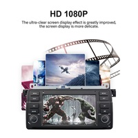 Reproductor de DVD para Auto de 7 Pulgadas con Pantalla IPS de 4 Núcleos, WIFI, GPS, Android, Estéreo 2 Din para BMW E46 1998-2005