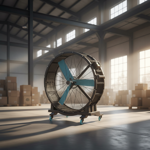 Ventilador Industrial de Metal de 30 Pulgadas, 5 Velocidades, Viento Potente, Ventilación para Exteriores y Talleres, Disipación de Calor, Ventilador de Piso Grande - Product Image 6