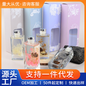 <b>Reed</b> <b>Diffuser</b> Set 150ML Glass Rectangular Alcohol Free Deodorize Home Decor - Product Image 5