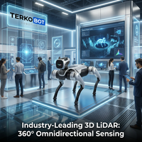 Robot Quadrupède Bionique IA MagicDog TERKOBOT 13-DOF avec Interaction SAGE, LiDAR, Vision 4K, ROS2 et Développement Secondaire Python