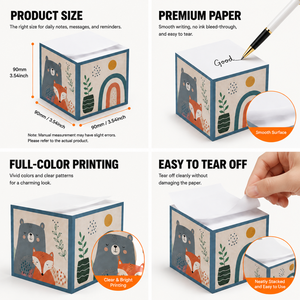 Bloc de Notas Personalizado con Impresión de Logotipo, Bloc de Notas Adhesivas para Escritorio, Papelería para Oficina, Escuela, Hogar, Regalos Promocionales - Product Image 2