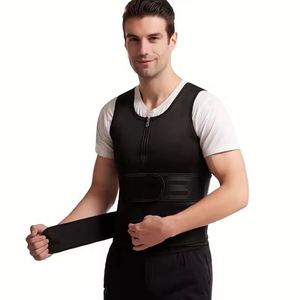 Chaleco Moldeador de Neopreno para Hombre, Chaleco Reductor de Cintura Ajustable con Doble Cremallera para Sauna - Product Image 1