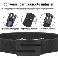 Ceinture tactique élastique de 4 cm de large pour homme, boucle à verrouillage automatique en alliage de zinc, nouvelle mode, haute qualité, extensible, pour le golf