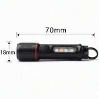 Senter Gantungan Kunci EDC Gaya Baru Bright Bird, Dapat Diisi Ulang USB, Tahan Air IP55, Mini Portabel