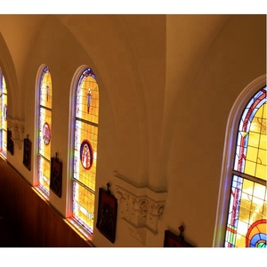 Fashion Style Tempered <strong>Stained</strong> <strong>Glass</strong> <strong>Window</strong> <strong>Panels</strong> and Door Factory - Product Image 3