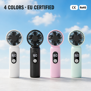 Ventilador de Mano con Batería, Ventilador Personal de Clase A para Automóvil y Autocaravana, Motor sin Escobillas, Bajo Nivel de Ruido, 4-6 <span class=keywords><strong>Horas</strong></span> de Autonomía - Product Image 1