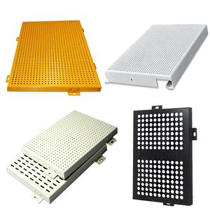 Mur extérieur perforé gravé placage d'aluminium de haute qualité à bas prix décorations extérieures rideaux revêtement de placage mural - Product Image 2