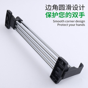Rail télescopique à ressort pour penderie, 30 cm, accessoire de quincaillerie pour armoire - Product Image 3