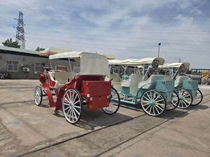 Factory Customized Direct-selling Royal Carriage Luxury Customized 4 Wheel Sightseeing Princess Wedding Carriage - Product Image 5