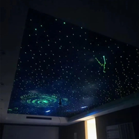 Kit de lumière à fibre optique bricolage pour panneau de plafond étoile scintillante pour home cinéma et chambre d'enfants
