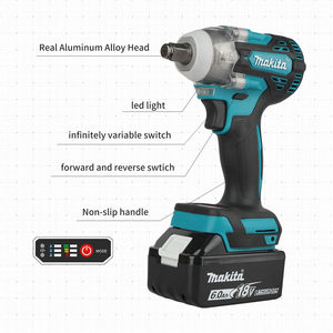 Para <span class=keywords><strong>Makita</strong></span> XWT15Z DTW300 18v LXT Atornillador <span class=keywords><strong>de</strong></span> <span class=keywords><strong>Impacto</strong></span> Inalámbrico <span class=keywords><strong>de</strong></span> Iones <span class=keywords><strong>de</strong></span> Litio Sin Escobillas, Pistola <span class=keywords><strong>de</strong></span> <span class=keywords><strong>Impacto</strong></span> <span class=keywords><strong>de</strong></span> 4 Velocidades y 1/2 Pulgadas Cuadradas Juego <span class=keywords><strong>de</strong></span> Herramientas <span class=keywords><strong>de</strong></span> Llave <span class=keywords><strong>de</strong></span> <span class=keywords><strong>Impacto</strong></span> - Product Image 6