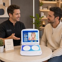 Analyseur de santé QRMA Premium alternatif avec 293 indicateurs et fonctionnement par le personnel pour les spas et salons de beauté