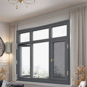 Resistente a huracanes, inclinación, giro, aleación de aluminio, ventanas, puertas, <span class=keywords><strong>mosquitera</strong></span> de fibra de vidrio, marco de madera plegable, insonorizado, hecho en China - Product Image 3