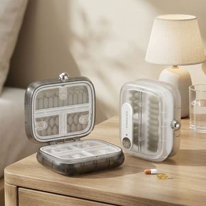 Organizador de Pastillas PP, Pastillero Semanal de 7 Días con Botón de Presión, Dispensador de Medicamentos y Vitaminas Portátil y Colorido para Viajes y Hogar - Product Image 2