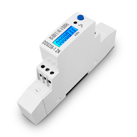 Medidor de Energía Monofásico de Riel DIN de 5(45)A, 45A Máx., 110V/220V, 50HZ/60HZ, con RS485 MODBUS-RUT