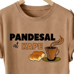 Camiseta Pandesal at <span class=keywords><strong>Kape</strong></span> Filipino Breakfast, Camiseta Bread and Coffee Pinoy Foodie - Product Image 5