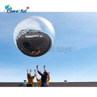 Ballon géant en PVC, décoration pour événements, sphère flottante, miroir, Disco, brillant