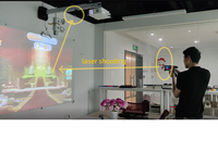 Máquina de Juegos Interactiva con Proyector para Interiores, Simulador de Juegos de Disparos con Pistola de Juguete