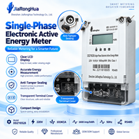 Meter Energi Dinding Satu Fasa RS485 Modbus RTU 230V Kwh Meter Layar LCD Pemantauan Untuk Kotak Distribusi Rumah Tangga