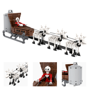 701 pièces MOC1564 Skeleton <span class=keywords><strong>Jack</strong></span>'s Christmas Sleigh Bricks Halloween Assemble Educational Collect Building Blocks for Kids Gift Toys - Product Image 6