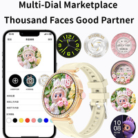 Reloj Inteligente de Lujo para Mujer, Diseño Elegante, Resistente al Agua, con Borde de Diamantes Plateados, Productos Inteligentes de Compras en Línea en Alibaba China