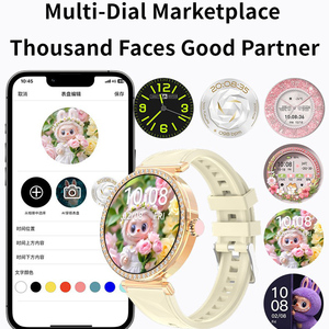 Orologio Smart di Lusso per Donne, Design Elegante, Impermeabile, con Bordo Diamantato, in Argento, Acquistabile Online su Alibaba Cina - Product Image 4