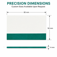 Outil de pose de film hydrogel pour protection d'écran de téléphone, spatule grattoir, carte de découpe, taille personnalisée, logo, base verte, suède blanc, plastique rigide
