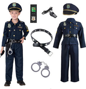 Costume d'officier et kit de jeu de rôle Garçons Halloween Carnaval Party Performance Fancy Dress up Uniform Outfit - Product Image 4