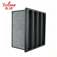 Filtre V-Bank, Filtre V-Cell, Filtre HEPA V-Bank, Filtre à Charbon Actif, Filtre Compact Rigide en Forme de V, Élimine les COV et les Gaz Chimiques, Vente en Gros