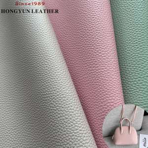 Cuero Sintético <span class=keywords><strong>de</strong></span> PVC con Textura <span class=keywords><strong>de</strong></span> Lichi, Resistente a la Abrasión, Antiaceite e Impermeable, en Color Personalizado, para Bolsos - Product Image 1