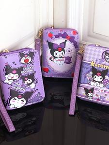 Monedero de mano de PU con estampado de letras cuadradas de dibujos animados de moda, lindos diseños de <span class=keywords><strong>Kt</strong></span> Cat, Stitch, Kolomi, Merotti, para niños, hombres y mujeres - Product Image 5