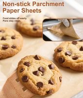 Papier sulfurisé alimentaire recyclable absorbant l'huile pour plateaux de barbecue et de four rectangulaires, taille personnalisable