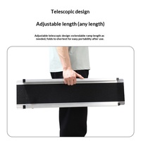 Rampe d'accès télescopique portable en alliage d'aluminium antidérapante pour fauteuils roulants Hanak – Vente en gros