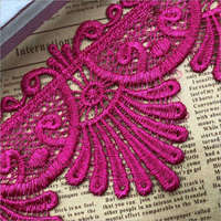 Nouvelle Garniture de Dentelle Guipure en Polyester Coloré Brodé, Prix Bas, Bordure de Couture pour Vêtements et Robes