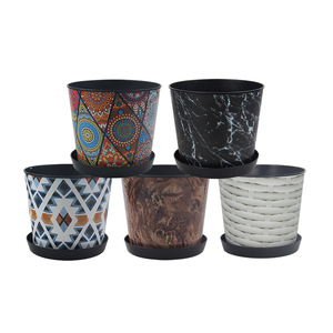 Plastic Garden Flower Pots Planting Pot New Quality Household Outdoor Inch Used with Flower green Plant in Mold Labelling