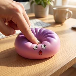 EVA Stress Ball Squishy <b>Toy</b> with Smile Face and Dumpling Design for 5-7 Years Unisex Mystery <b>Box</b> - Product Image 2