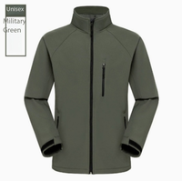 Veste tactique imperméable à col montant, personnalisable avec logo, de troisième génération, en softshell, pour équipe, vêtement de travail monocouche