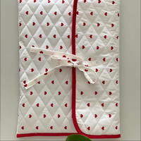 Housse pour ordinateur portable matelassée avec logo personnalisé et cœur Étui matelassé pour ordinateur portable personnalisé avec nœud