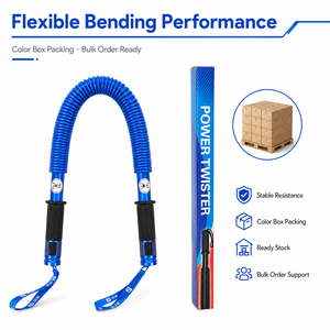 FLOWA 100KG Estensore per Petto a Molla in Acciaio al Carbonio Rinforzato, Potenza Estrema, per Allenamento Muscolare della Parte Superiore del Corpo, Palestra Domestica - Product Image 4