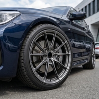 Velg Alloy Monoblock Tempa Kustom 18 19 20 21 22 24 Inch Split 5-Spoke Y-Spoke Gloss Black Concave Rims 5x112 5x114.3 5x120