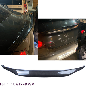 For Series G25 G35 G37 4Door Sedan PSM Style Carbon Fiber Spoiler Trunk Wing 2007-2014 (not for STC) - Product Image 2