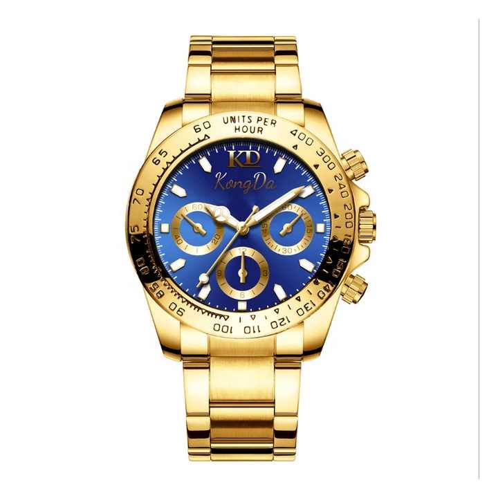 10ATM 904L Stainless Steel Gold Luxury Men Watch Create Your Own 