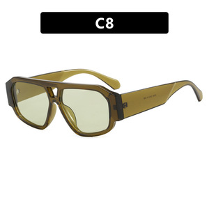 Gafas de Sol C1 con Montura Completa, Lentes Esféricas de Plástico, Protección UV400, Gafas Deportivas de Moda para Hombre - Product Image 3