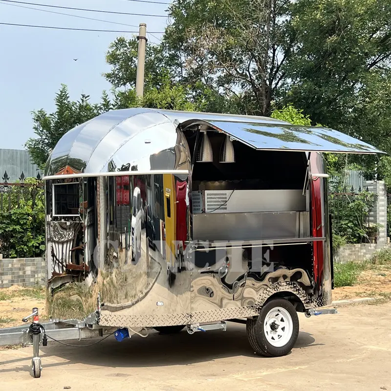 Offre Spéciale mini food-truck corps intérieur mobile alimentaire remorque poulet frit prix avantageux restauration rapide voiture