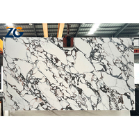 ZGSTONE Design Moderne Pierre Sinterisée Grande Dalle Personnalisée pour Plan de Travail, Îlot de Cuisine et Table à Manger