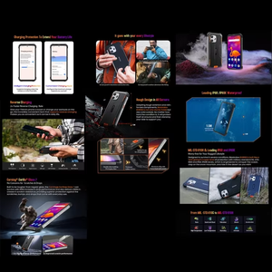 Blackview BV8900 <strong>Rugged</strong> <strong>Smartphone</strong> 6.5inch 8+256GB Android 13 Thermal Image Camera Night Vision Main 64MP 10000mAh Mobile Phones - Product Image 5