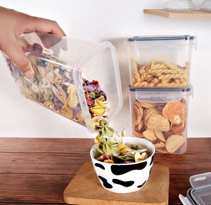 Organización de despensa hermética de 14 piezas, juego de contenedores de almacenamiento de alimentos, caja apilable de plástico de inyección para cereales, alimentos secos, azúcar, arroz - Product Image 2